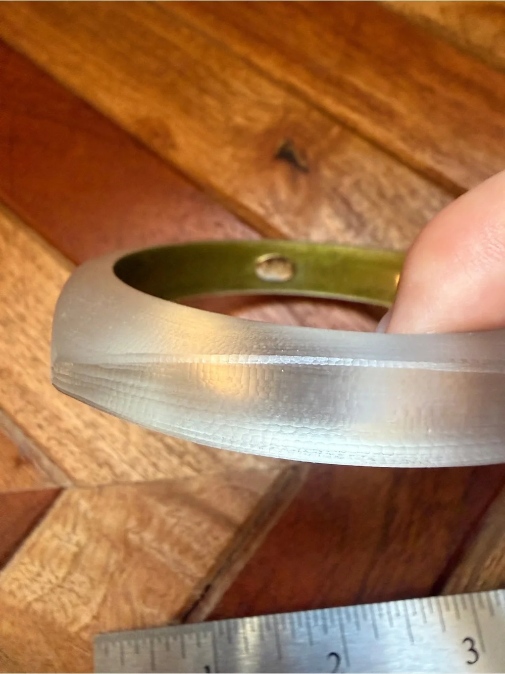 ALEXIS BITTAR Hand Carved Lucite Bangle BRACELET stackable